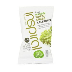 INSPIRAL Raw Wasabi Wheatgrass Superfood Kale Chips - 7x30g