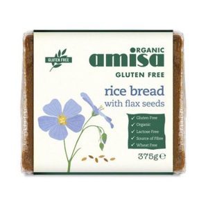 Amisa Organic Gluten Free Rice Bread with Flax Seed