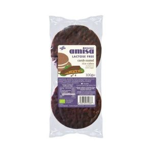 Amisa Organic Lactose Free Carob Coated Rice Cakes