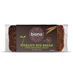Biona Vitality Rye Bread With Sprouted Seeds [500g]