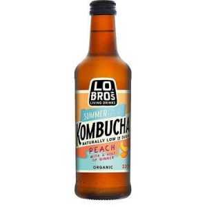 Lo Bros Organic KombuchaPeach & Ginger [330ml]