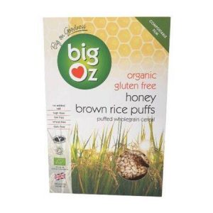 Big Oz Org GF Honey Brown Rice Puffs [250g]