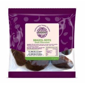 Biona Plain Chocolate Covered Rainforest Brazils [80g]