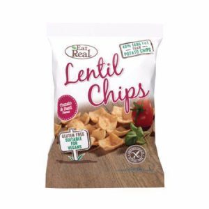 Eat Real Lentil Tomato & Basil Chips [40g x 12]