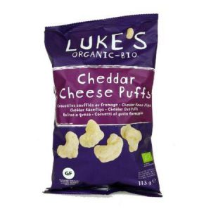 Lukes Gluten Free CheddarPuffs [113g x 12]