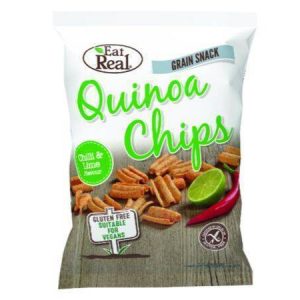 Eat Real Quinoa Chilli &Lime Chips [80g x 10]