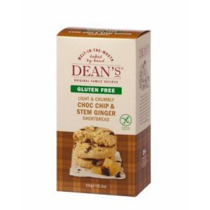 Deans Choc Chip & GingerGF Shortbread [150g]