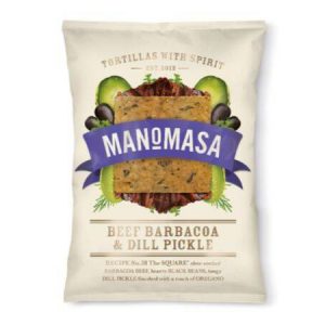 Manomasa Beef Barbacoa Dill Pickle T/Chips [160g x 12]