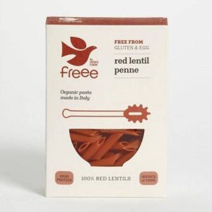 Doves Freee 100% Red Lentil Penne Org Pasta [250g]