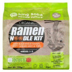 King Soba Org BuckwheatRamen Noodle Kit [190g]