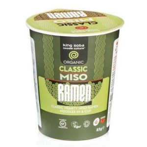 King Soba Organic Classic Miso Ramen Cup [85g]