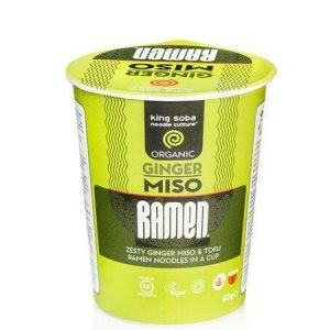 King Soba Organic GingerMiso Ramen Cup [85g]